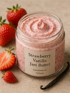 Strawberry Vanilla Jam Butter Spread